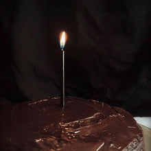 Load image into Gallery viewer, Black birthday candles

