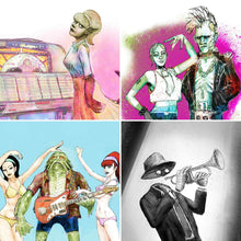 Load image into Gallery viewer, Midnight Monster Sound Revue Artwork
